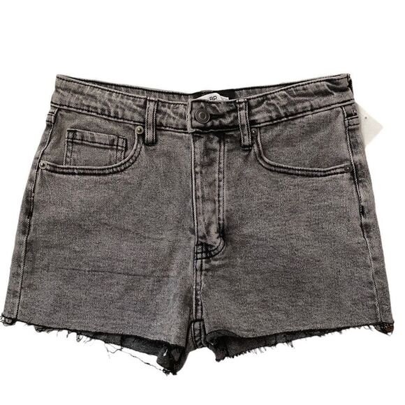 NWT Nordstrom BP. Frayed Hem Black Denim Shorts - Picture 1 of 5